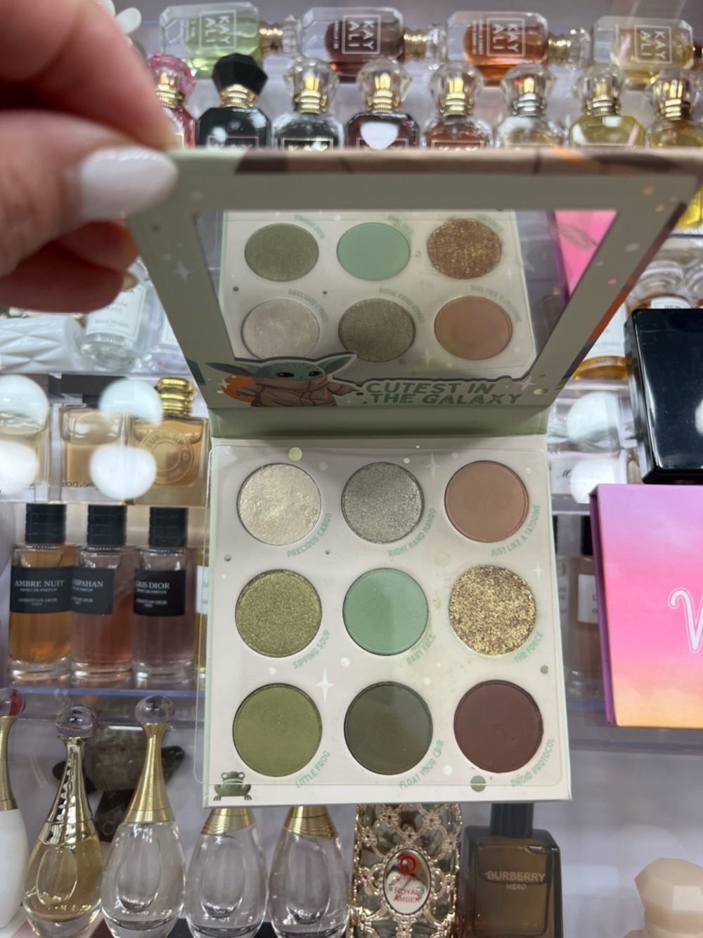 HUDA BEAUTY Sapphire Obsessions, Colourpop Baby Yoda, ULTA  Eyeshadow Palette - Picture 3 of 6